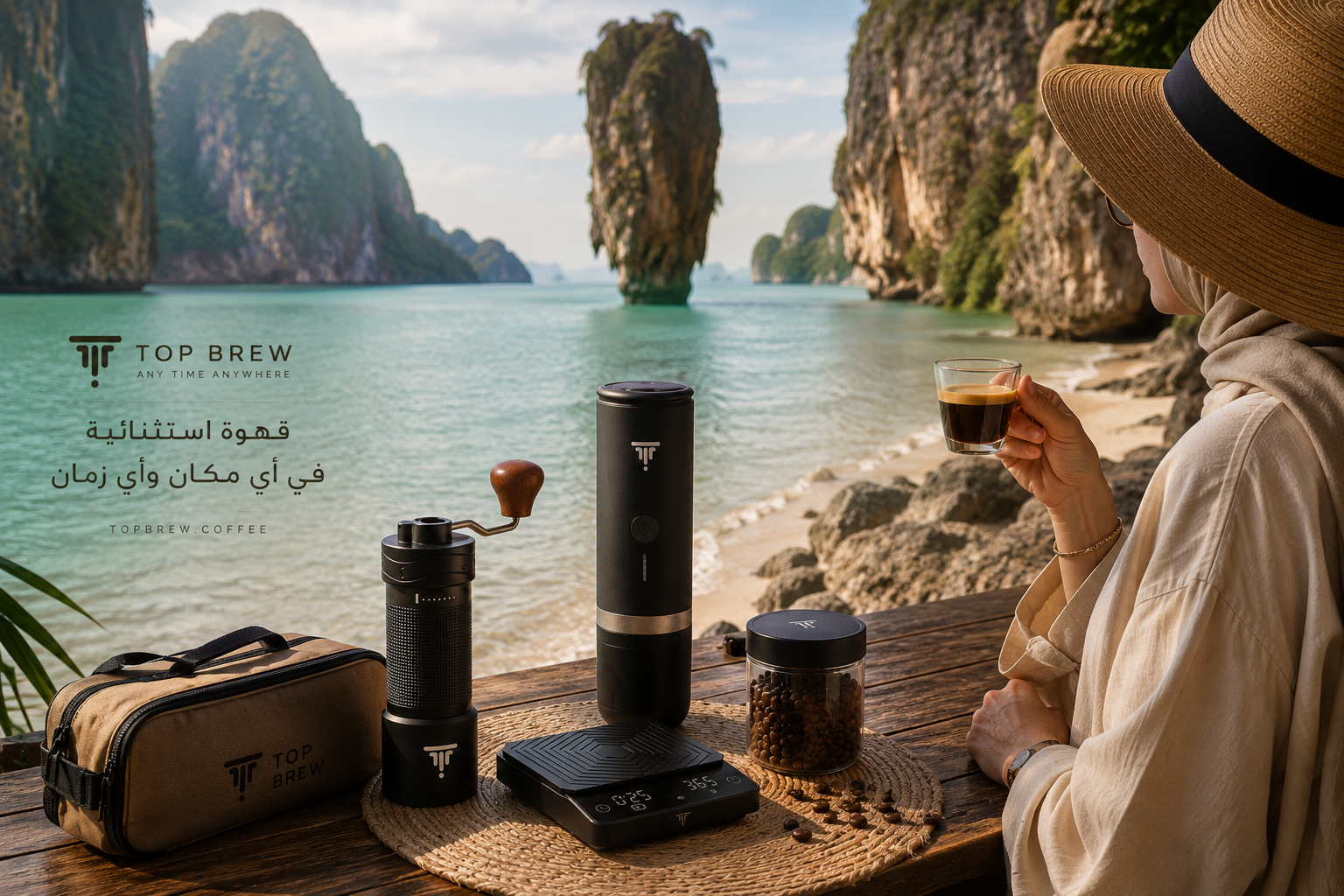 TOP BREW — قهوة استثنائية في أي مكان وأي زمان